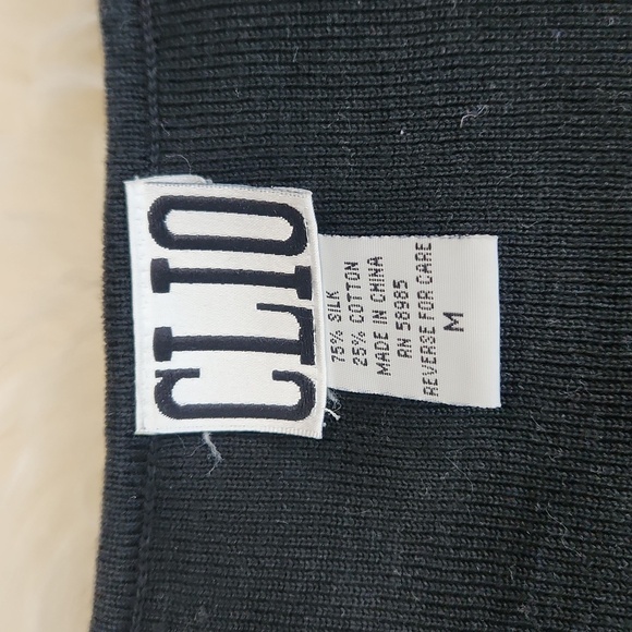 Y2k Black Knit Red Rose Floral Fitted Tank Top - Picture 3 of 4